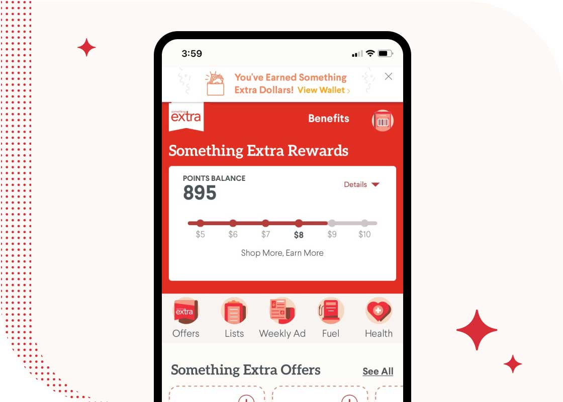 Membership Raley's Image is of the new Raley's App and the New Points tracking thermometer